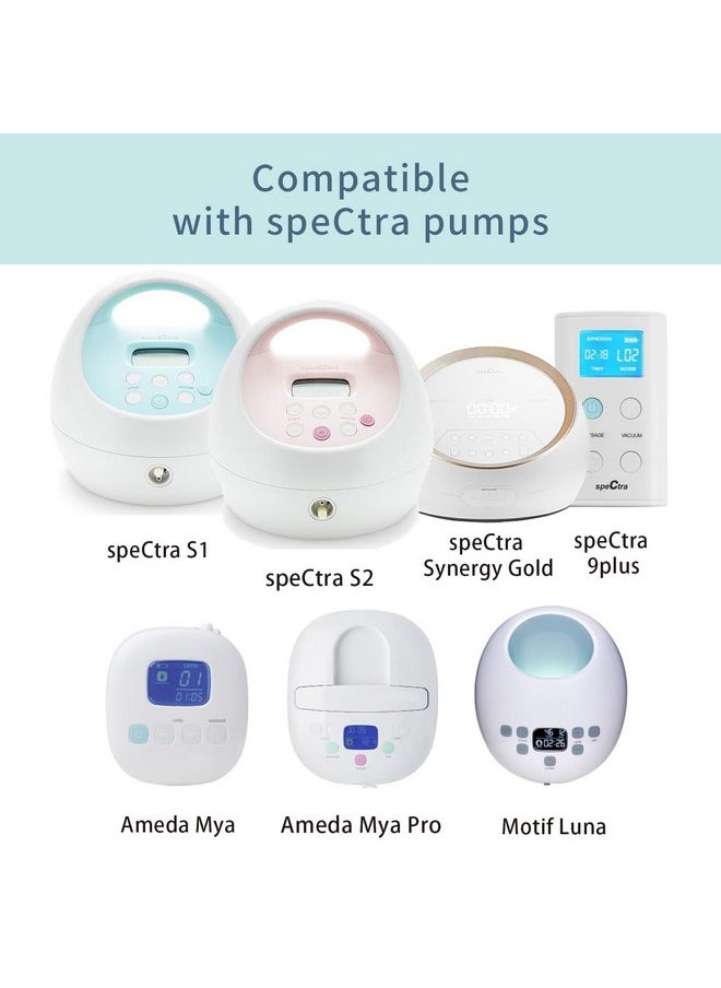 Momstouch 20mm Flange and Duckbill Valve Compatible with Spectra S1 S2 9 Plus Breastpump Replacement to Spectra Pump Parts, Not Original, Replace Spectra Accessories.