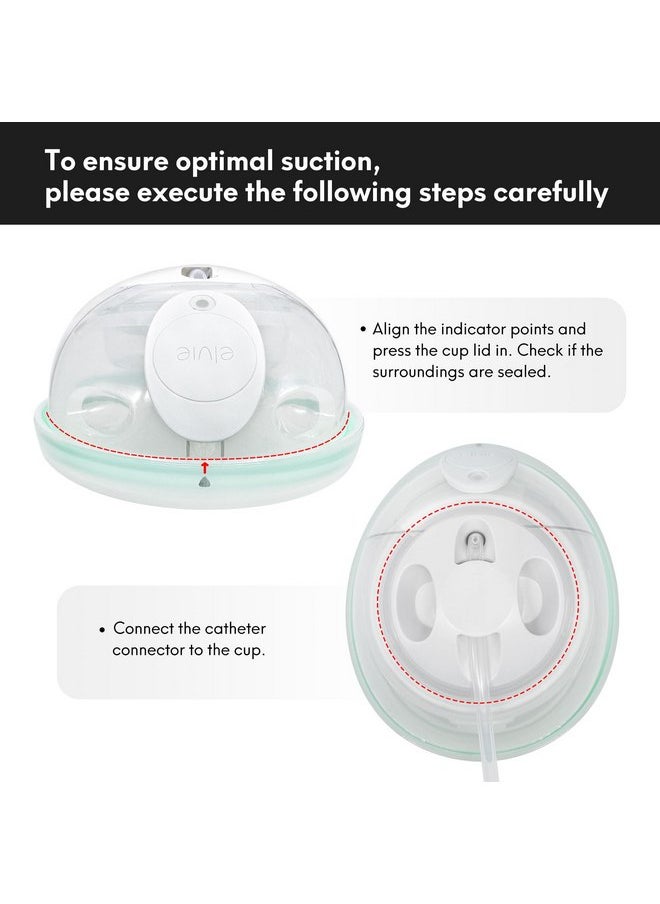 Replacement 6 Silicone Membrane/Diaphragm Compatible with Elvie Stride Wearable Breast Pump, Accessories Made by Durceler, Not Original Elvie Stride Pump Parts, Total 6PCS