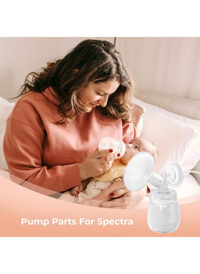 Breast Pump Parts Compatible with Spectra Replacement Pump Parts, Spectra Pump Parts, Spectra Breast Pump, Spectra Bottles, Spectra s1 s2 Pump Parts, Spectra Flange 21mm Full Set Replacements 2 Set