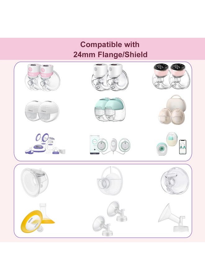 6pc Flange Inserts 17/19/21mm for Momcozy S9 Pro Hands Free Breast Pump,Compatible with S9/S10/S12 Wearable Breast Pump.Suitable for Medela,Spectra Shields/Flanges,Reduce 24mm to Correct Size,2pc/Each