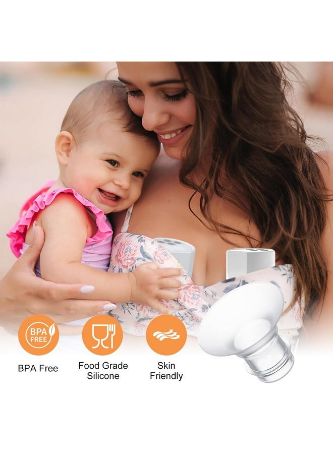 6pc Flange Inserts 17/19/21mm for Momcozy S9 Pro Hands Free Breast Pump,Compatible with S9/S10/S12 Wearable Breast Pump.Suitable for Medela,Spectra Shields/Flanges,Reduce 24mm to Correct Size,2pc/Each