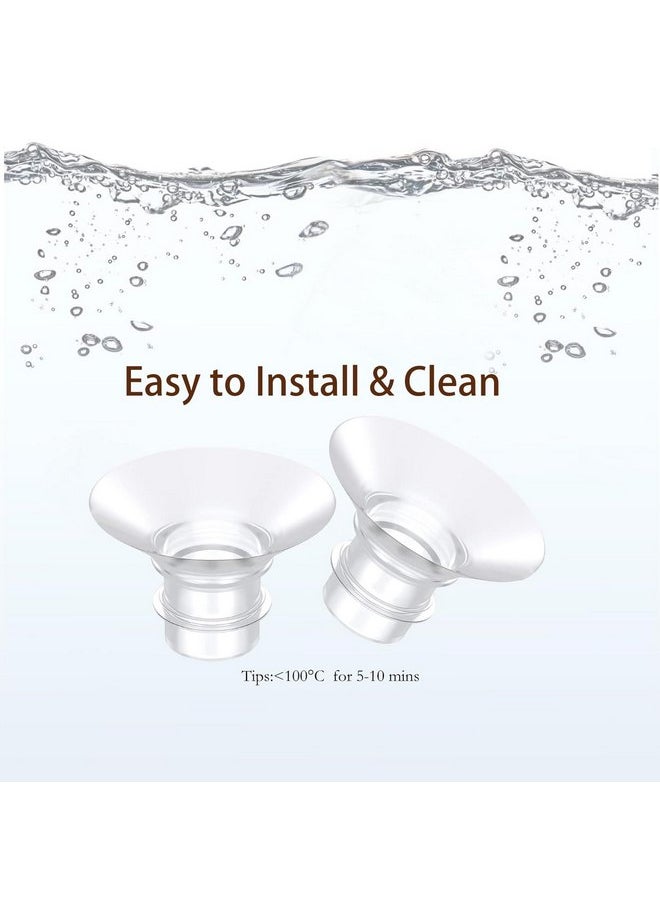 17mm Flange Insert 6PC, Compatible with 17mm Flange Spectra/Flange Inserts for Spectra/Momcozy Flange Inserts/Momcozy Wearable Breast Pump Flange Insert/Flange Inserts for Medela Pump/Willow/TSRETE