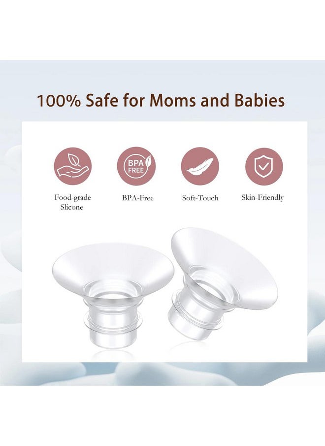 17mm Flange Insert 6PC, Compatible with 17mm Flange Spectra/Flange Inserts for Spectra/Momcozy Flange Inserts/Momcozy Wearable Breast Pump Flange Insert/Flange Inserts for Medela Pump/Willow/TSRETE