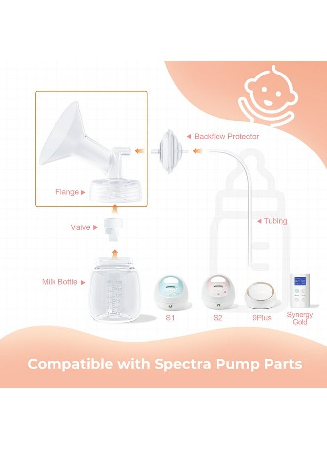 Breast Pump Parts Compatible with 19mm Flange Spectra Replacement Pump Parts, Spectra Pump Parts, Spectra Breast Pump, Spectra Bottles, Spectra s1 s2 Pump Parts, Spectra Flange 19mm 2 Pcs