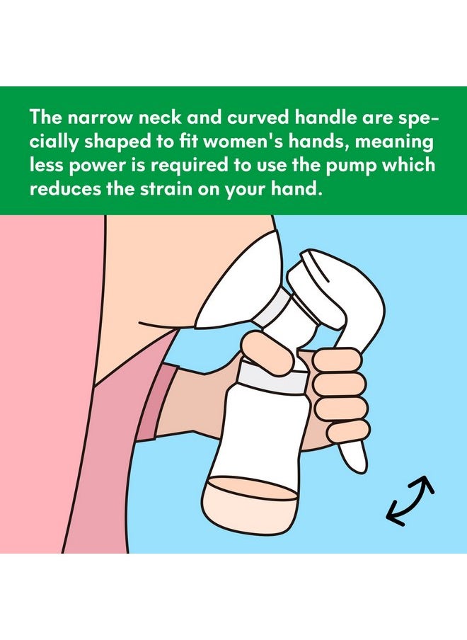 Durceler Manual Breast Pump, Silicone Hand Pump for Breastfeeding, Small Portable Manual Breast Milk Catcher, Baby Feeding Pumps & Accessories, White, Mothers Day Gifts, Travel Portable Breast Pump