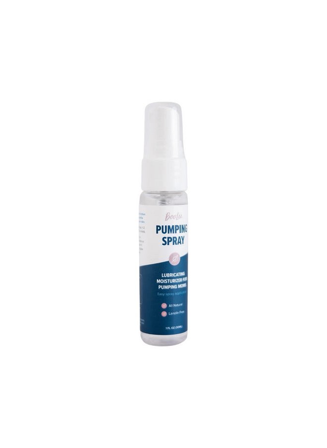 BooLu Pumping Spray 1oz, Supports Essential Breast Pump moisturization, Helps Sore Nipples & Clogged Ducts, Breast Pump Lubricant, Pump Spray for Flanges, Vegan, Natural & Lanolin Free