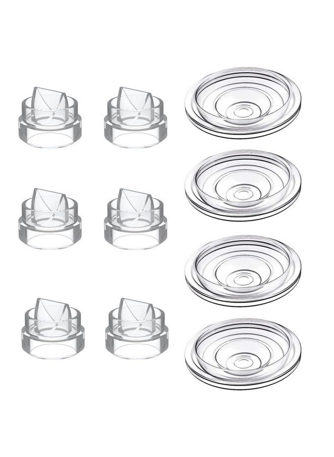 S9 Pro / S12 Pro Replacement Pump Parts - 6pcs Duckbill Valve and 4pcs Silicone Diaphragm - Compatible with Momcozy S12 Pro/S9 Pro,TSRETE,kmaier Breast Pump,Replacement Parts Accessories - BPA Free