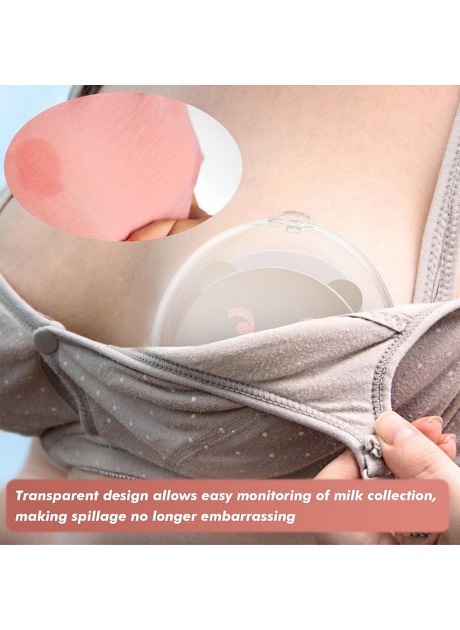 Wearable Milk Collector | Silicone Milk Collectors for Breastfeeding,Hands-Free,Discreet,Leak-Proof Collection Cups for Nursing Moms,Reusable Silicone Design,Comfortable & BPA-Free,2.8oz/80ml,2 Pack