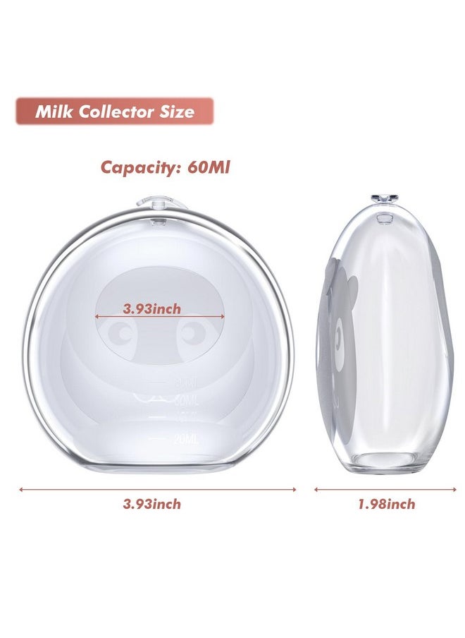 Wearable Milk Collector | Silicone Milk Collectors for Breastfeeding,Hands-Free,Discreet,Leak-Proof Collection Cups for Nursing Moms,Reusable Silicone Design,Comfortable & BPA-Free,2.8oz/80ml,2 Pack
