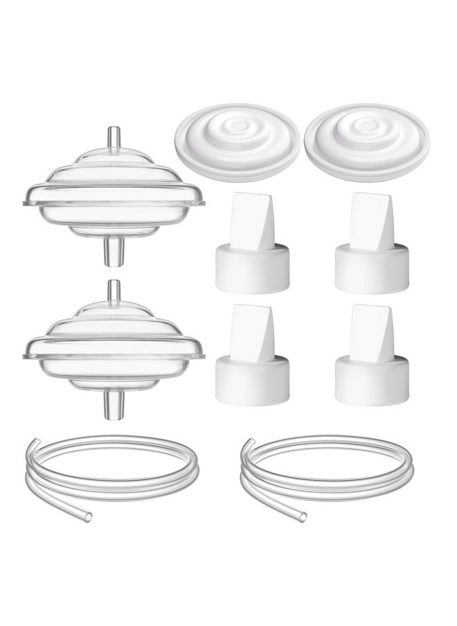 TOVVILD Breast Pump Parts for Spectra, Replace Duckbill Valves Tubes Backflow Protector Membrane for Spectra S1 S2 9 Plus Synergy Gold Breast Pump Replacement Accessories,10PCS