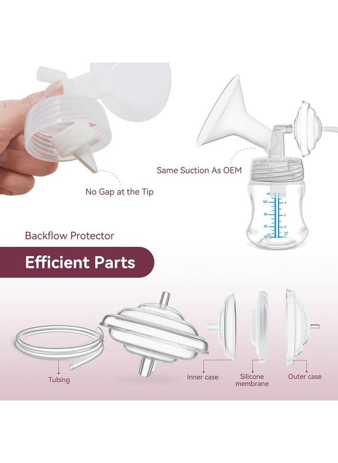 TOVVILD Breast Pump Parts for Spectra, Replace Duckbill Valves Tubes Backflow Protector Membrane for Spectra S1 S2 9 Plus Synergy Gold Breast Pump Replacement Accessories,10PCS