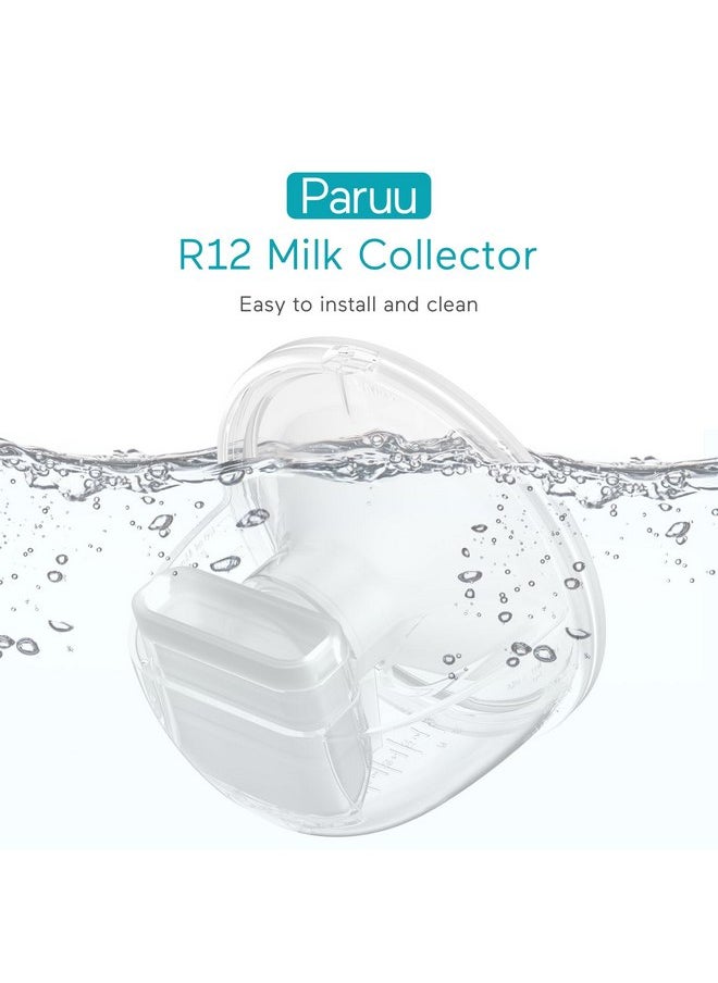 Paruu P10 Full Set Collector Cup, Original Breast Pump Parts, Wearable Breast Pump Replacement Accessories, 1 Set