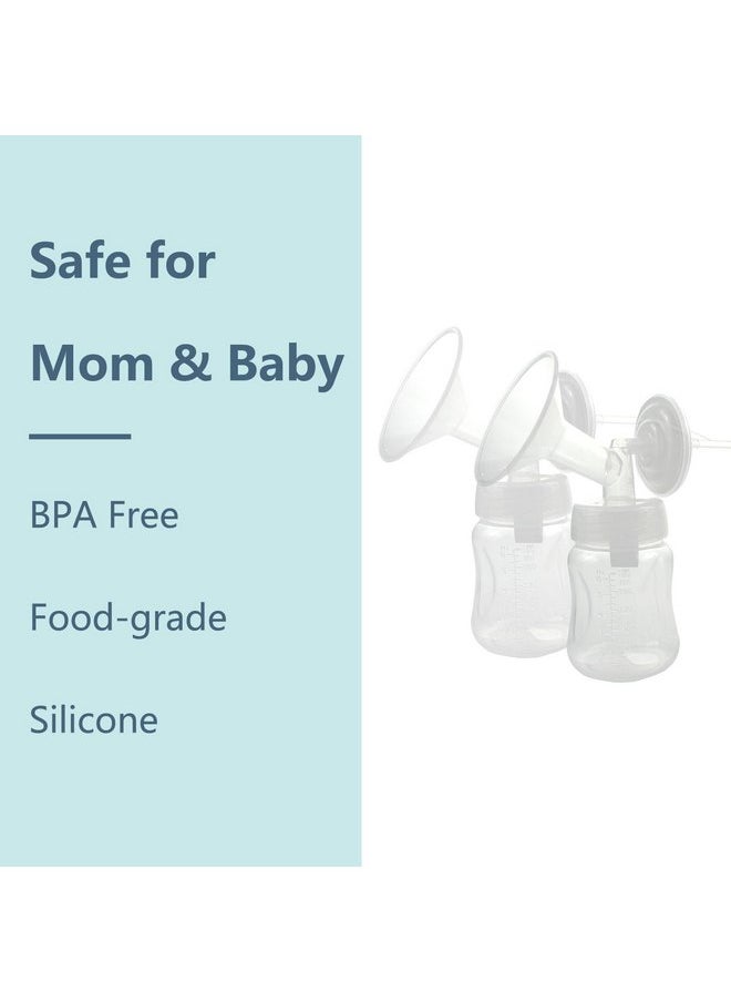 Momstouch Pump Parts Compatible with Spectra S1/S2/9 Plus, Not Original Accessories, Full Set Replacements Include 24mm Flange, Duckbill Valve, Backflow Protector, Tubing and Bottle