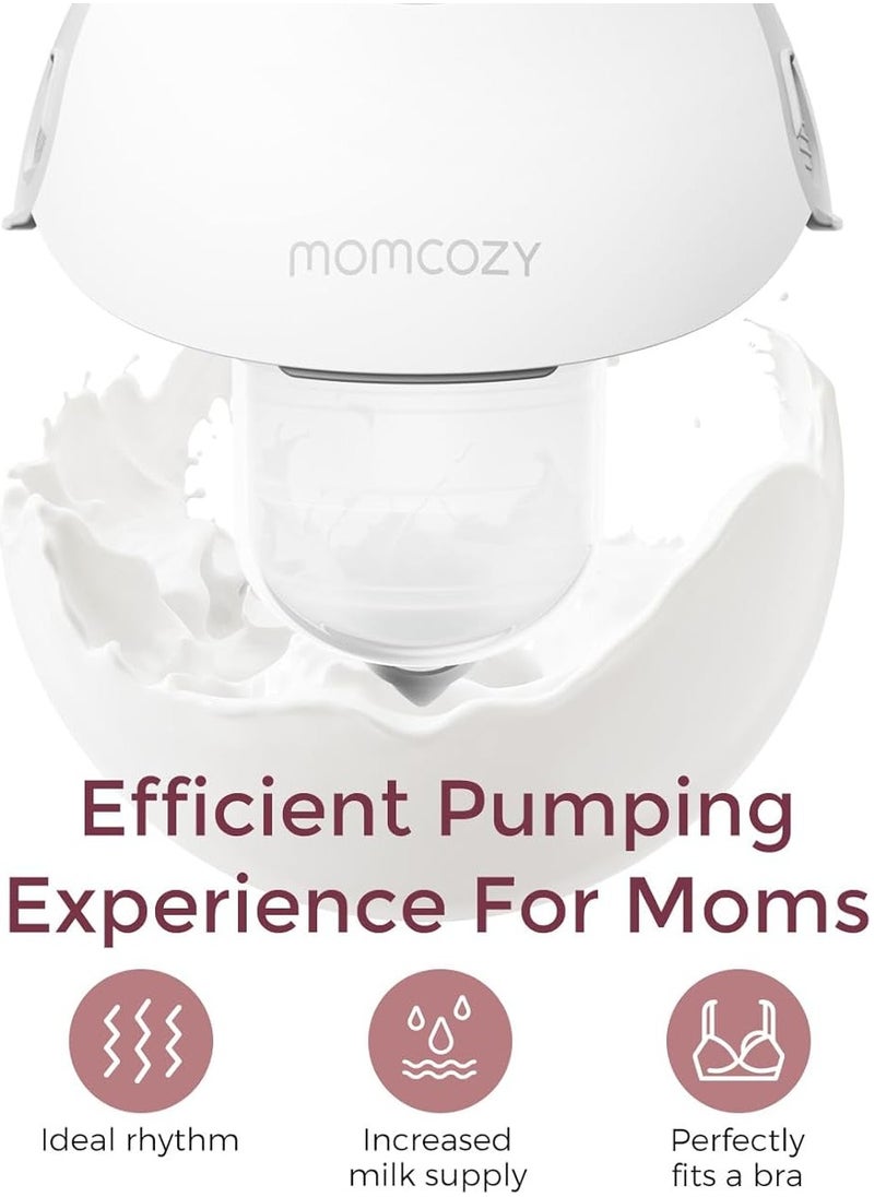 Breast Pump Hands Free Mobile Style | M6, Wearable Breastfeeding Pump Ideal Rhythm for More Milk, DoubleFit Flange More Fit & Discreet with 3 Modes & 9 Levels