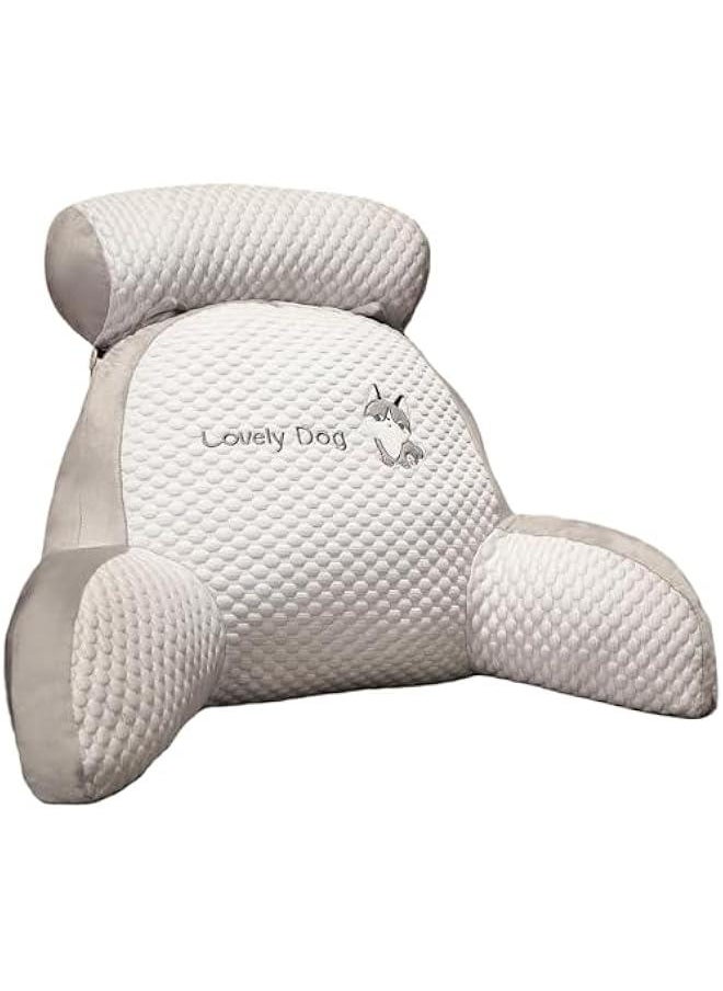 Reading Pillow for Kids,Back Pillow for Sitting in Bed, Washable Shredded Memory Foam Chair Pillow,for Kids Students & Adults for Watching TV Gaming Reading Working