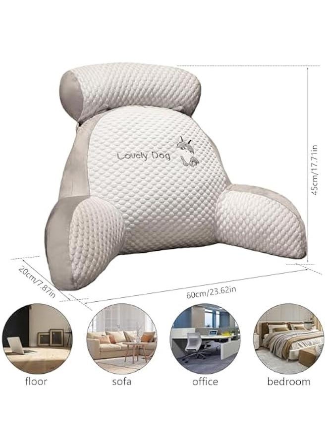 Reading Pillow for Kids,Back Pillow for Sitting in Bed, Washable Shredded Memory Foam Chair Pillow,for Kids Students & Adults for Watching TV Gaming Reading Working