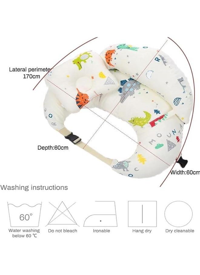 Original Nursing Pillow for Breastfeeding, Plus Size Breastfeeding Pillows for More Support, with Adjustable Waist Strap and Removable Cotton Cover