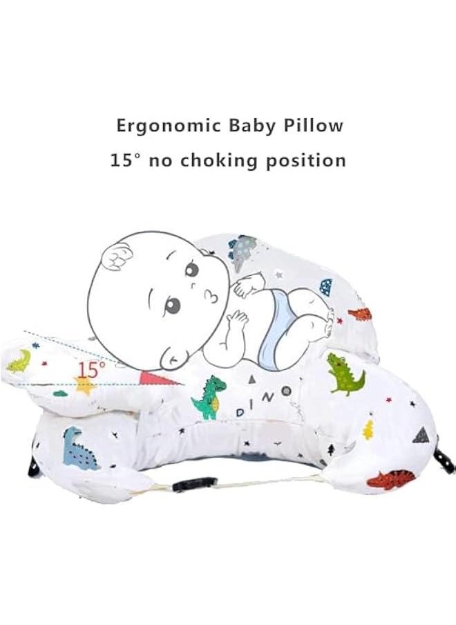 Original Nursing Pillow for Breastfeeding, Plus Size Breastfeeding Pillows for More Support, with Adjustable Waist Strap and Removable Cotton Cover