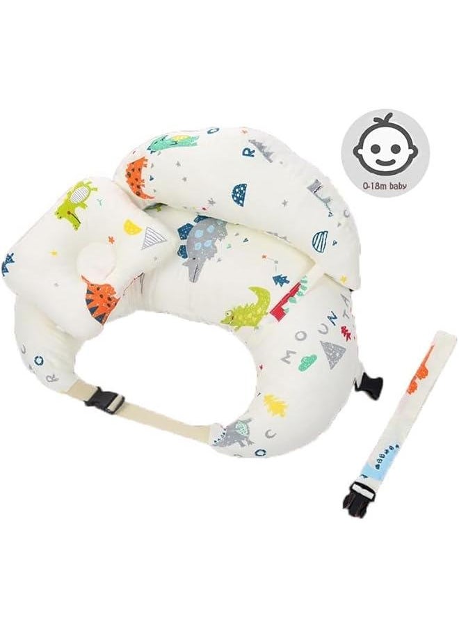 Original Nursing Pillow for Breastfeeding, Plus Size Breastfeeding Pillows for More Support, with Adjustable Waist Strap and Removable Cotton Cover