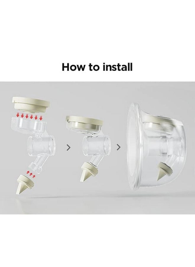 Phanpy Duckbill Valve and Air Bag Compatible with Phanpy E-Shine New Cup/E-Joy S2 Breast Pump. Original Phanpy Breast Pump Replacement Accessories(3 Pieces)