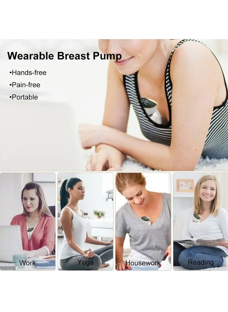 Wearable Portable Smart Hands Free Low Noise and Pain Free Electronic Breast Pump With Longest Battery