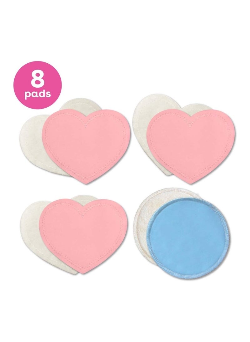 Bam Womens Nursing Pads Reusable And Washable 3 Regular Pairs And 1 Overnight Pairs Leak Proof Pads For Breastfeeding 4 Pairs