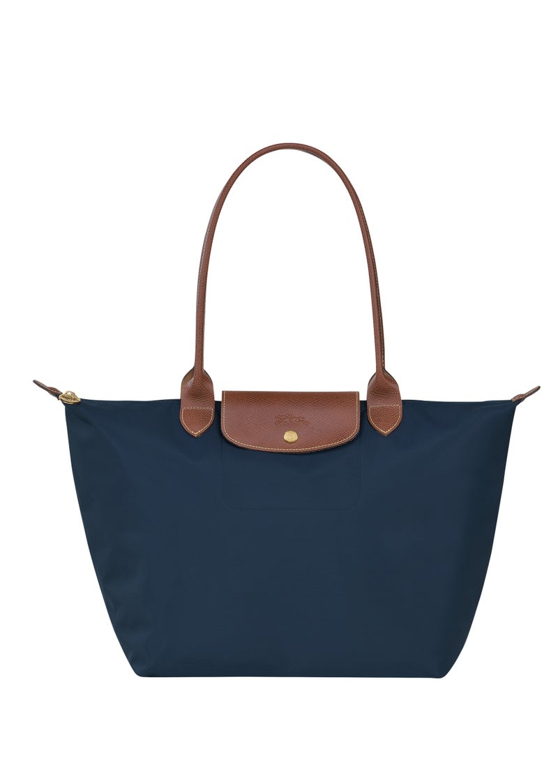 women's large tote bag, handbag, shoulder bag, navy blue classic style Topic