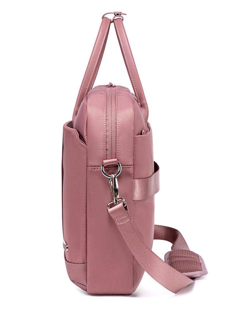 Premium Lightweight Laptop Bag for Women Water Resistant Multifunctional Hand Bag with Multiple Pockets for Casual/Work/College/ School, CB00772- Nostalgia Rose
