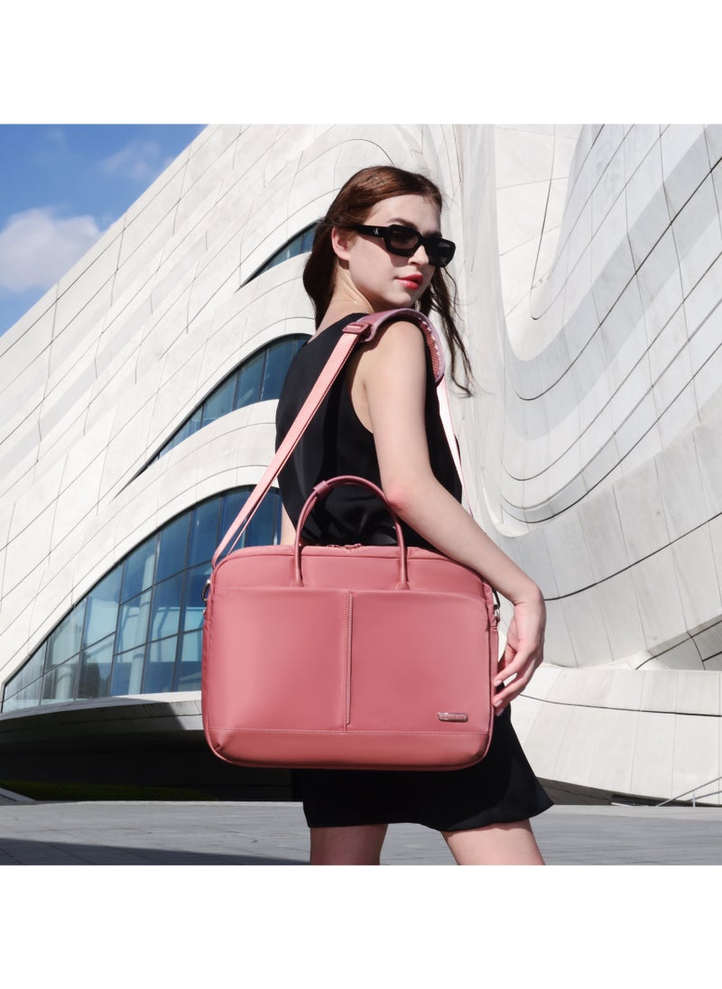 Premium Lightweight Laptop Bag for Women Water Resistant Multifunctional Hand Bag with Multiple Pockets for Casual/Work/College/ School, CB00772- Nostalgia Rose