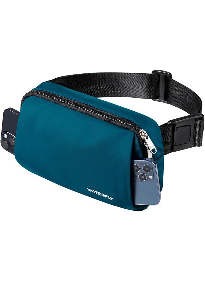WATERFLY Crossbody Belt Fanny Pack: Sports Walking Waist Bag Runner Belt Bum Bag Hip Fannie Pack Phanny Fannypack Woman Man for Hiking Jogging Running