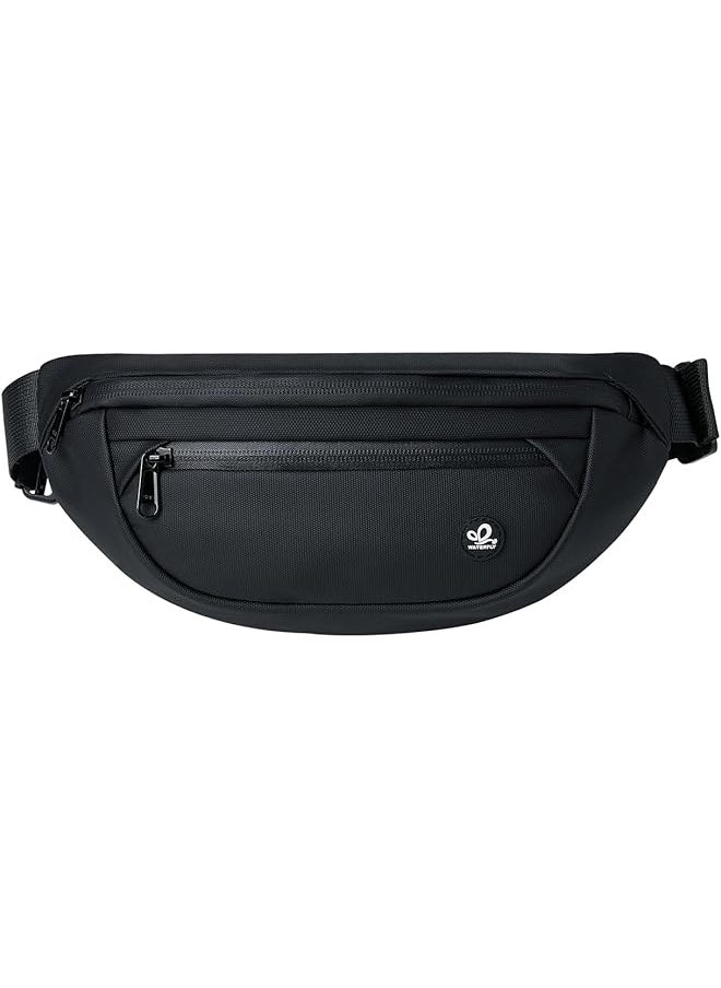 WATERFLY Fanny Pack Waist Pack: Fashion Waist Bag for Women Men Small Belt Bag Crossbody Belt Anti Theft Fanny Pack for Hiking Running Travel Walking
