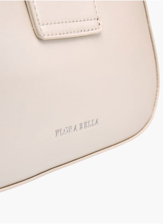 Womens Embellished Shoulder Bag With Magnetic Button Closure