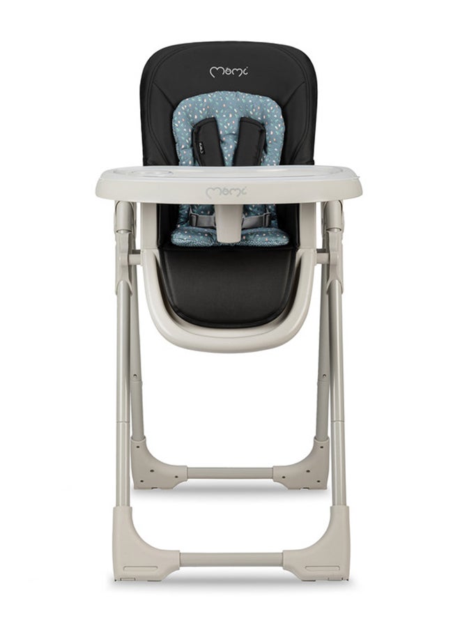 GOJO Comfortable Safest Highchair for Babies of Age 6 - 36 months with 7-position Height Adjustment & Safety Belts, Double tray, 3-stage Backrest Adjustment - Black