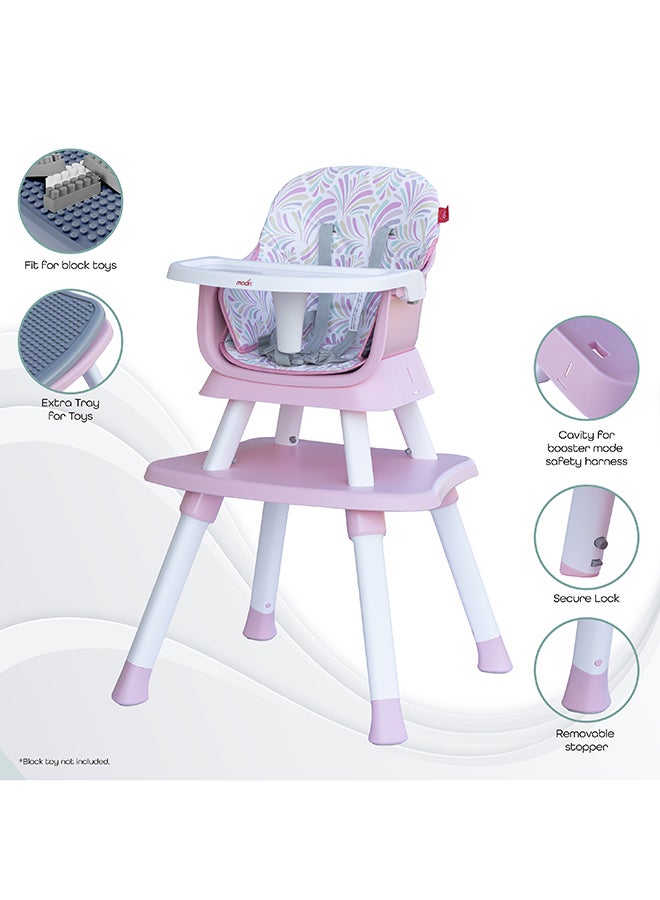 6-In-1 Baby High Chair - Pink