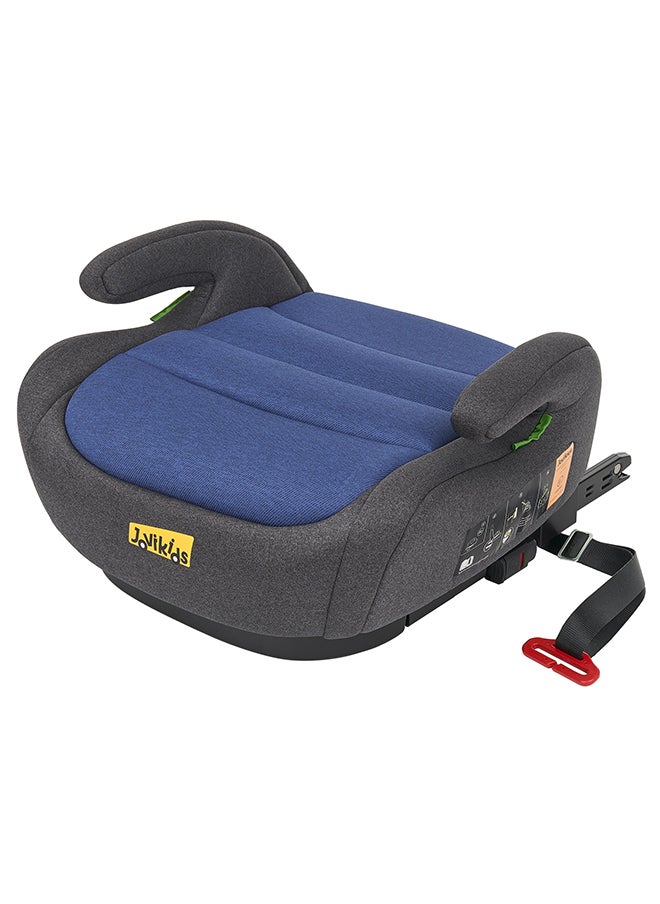 Portable Car Ohho I-Size Booster Seat With ISOFIX, 125 - 150 CM (Group 2/3, 6-12 Years), ECE R129, Blue