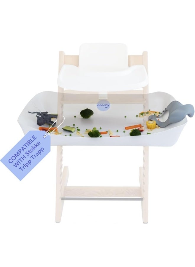 Catchy - The Food and Mess Catcher for The Stokke Tripp Trapp - Catchy Food Catching Accessory for Highchairs - Baby & Toddler Food Mat - High Chair Food Catcher - High Chair Accessories