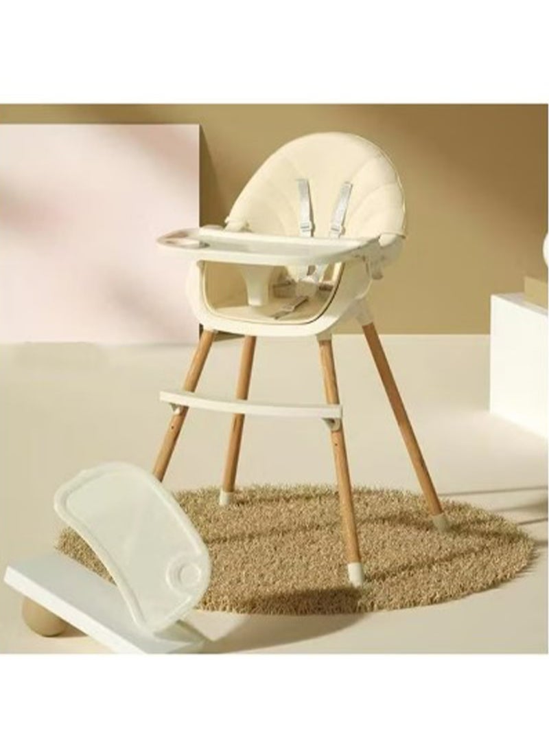 3-in-1 Baby High Chair Lightweight and Portable Feeding, Reclining, and Playtime Solution Adjustable Height