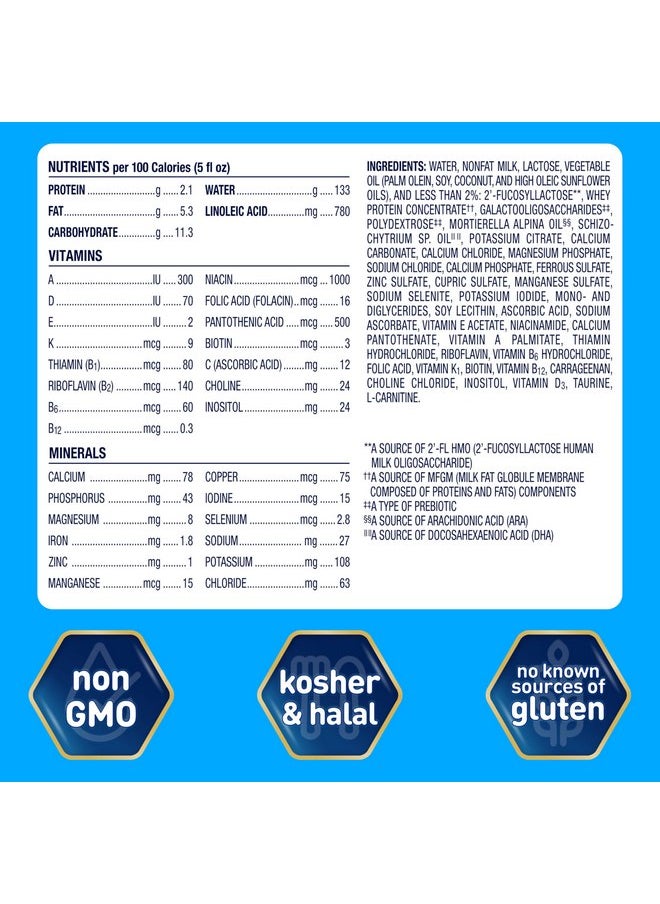 Enfamil NeuroPro Baby Formula, MFGM* 5-Year Benefit, Expert-Recommended Brain-Building Omega-3 DHA, Exclusive Immune Supporting HuMO6 Blend, Ready-to-Feed Infant Formula, Liquid, 2 Fl Oz, 6 Count (Pack of 4)