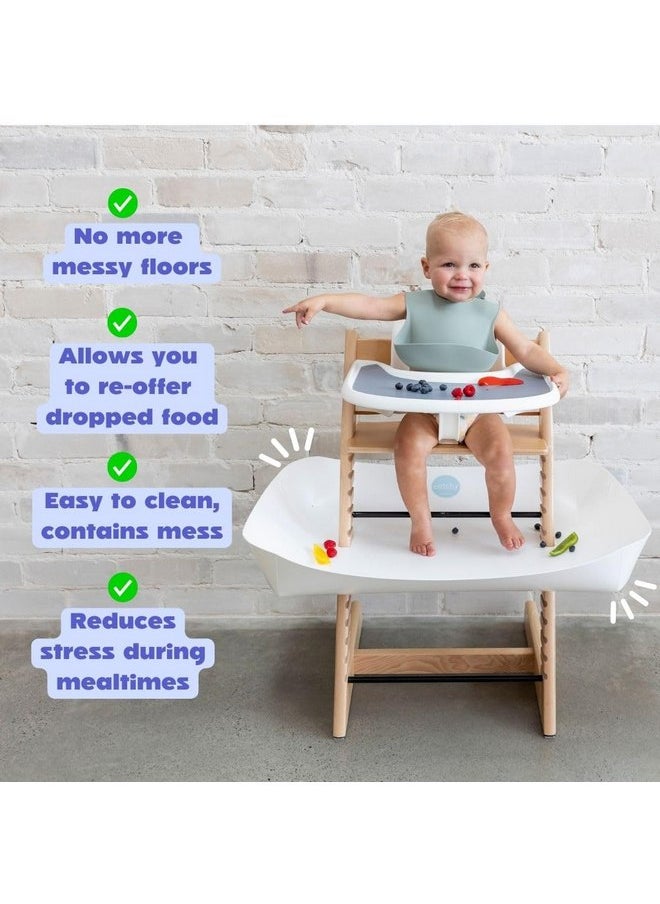 CATCHY - Food Catcher - Compatible with Stokke Tripp Trapp High Chair - Highchair Sold Separately - Baby & Toddler Food & Mess Catcher - Under High Chair Accessory - Baby Feeding Essentials