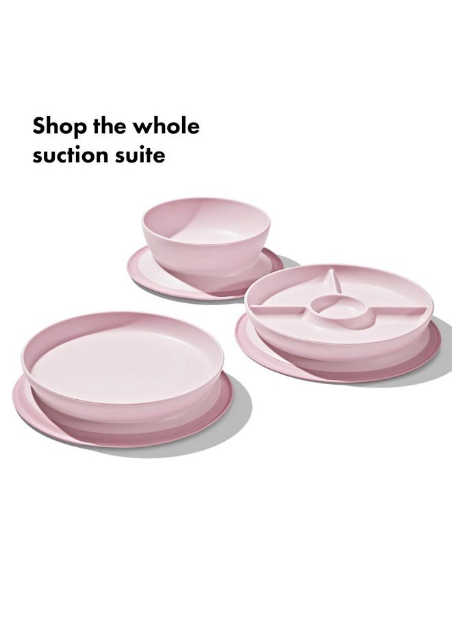 OXO Tot Stick and Stay Suction Divided Plate - Blossom
