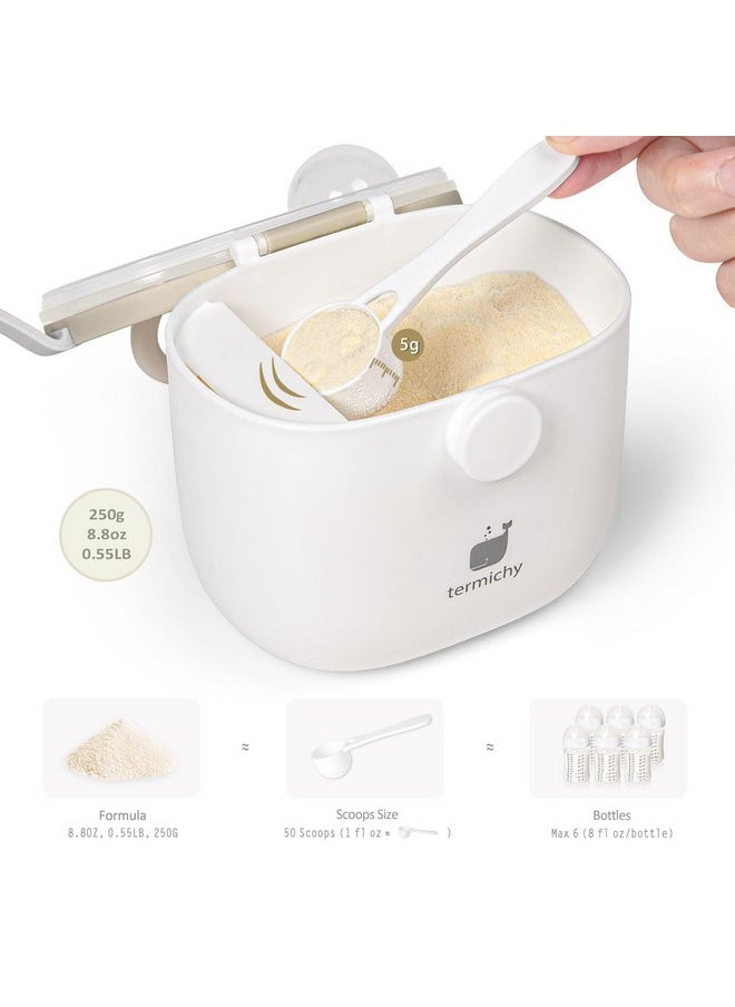Termichy Baby Formula Dispenser, Portable Formula Dispenser Container with Scoop and Carry Handle for Travel Outdoor Activities for Baby Infant, 500ml