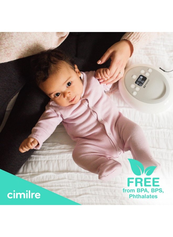 Cimilre Backflow Protectors, Silicone Backflow Protector Membrane Keeps Air, Moisture & Breast Milk from Entering Tubing & Breast Pump Motor (Set of 2)