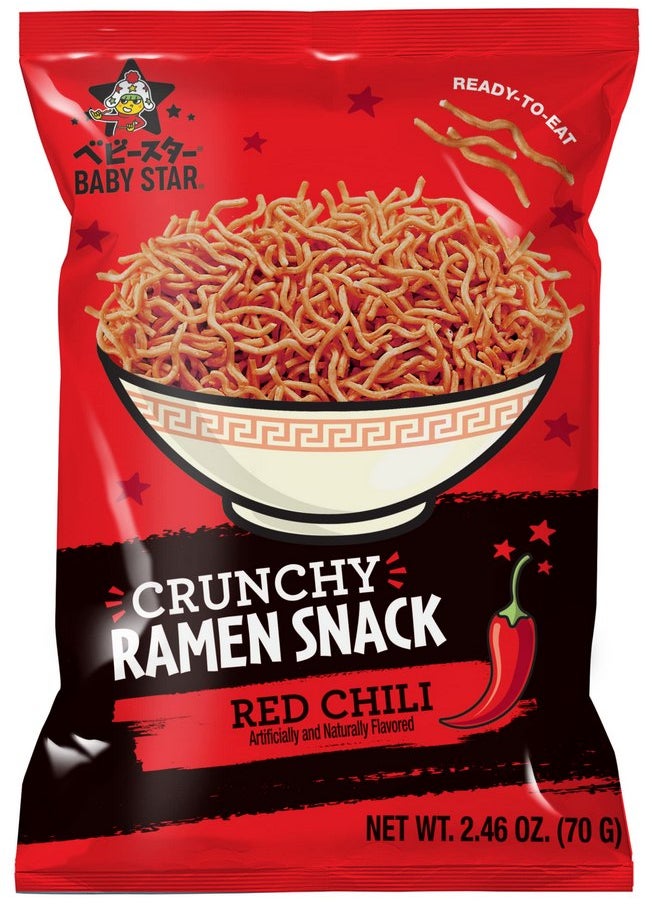 Baby Star Crunchy Ramen Snack Tiny (Red Chili)