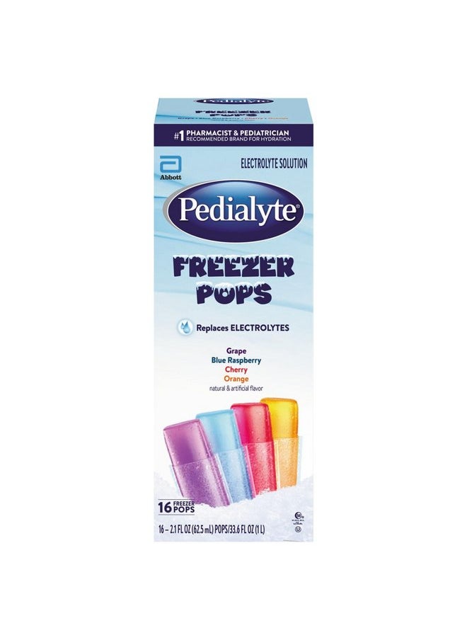 DSS Pedialyte FREEZER POP Nutritional Supplement 2.1OZ (16 Per Box)