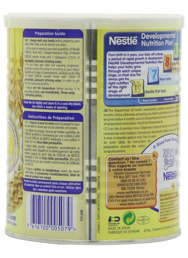 Nestle Cerelac, Wheat With Milk, 14.11-Ounce Cans (Pack of 4)