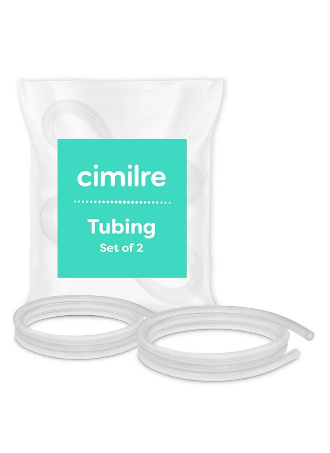Cimilre Tubing, Breast Pump Tubing Connects Cimilre Breast Pump Motor to Cimilre Collection Kit, Replacement Tubing for Single or Double Pumping (Set of 2)