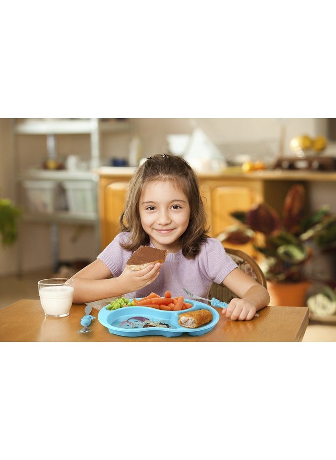 KidsFunwares Me Time PP Dinnerware Set (Mermaid) - 3-Piece Set for Kids and Toddlers - Plate, Fork and Spoon that Children Love - Sparks your Child's Imagination and Teaches Portion Control