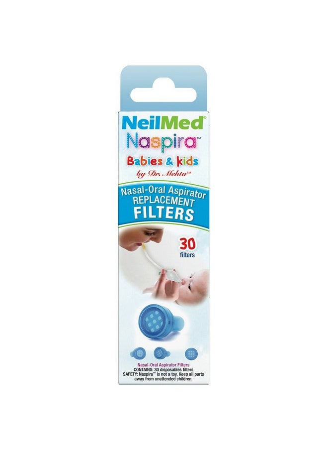 NeilMed Naspira Filter Replacements, Blue, 30 Count