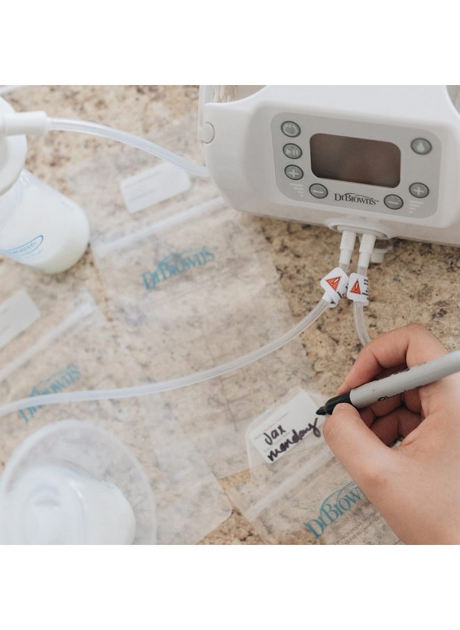 Dr. Brown’s Breast Milk Storage Bags, Disposable and Durable Bags for Freezing & Heating Breast Milk, (50ct) 6 oz Bags, BPA free