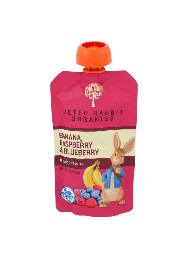 Peter Rabbit Organics Baby Raspberry Banana Blueberry, 4 oz